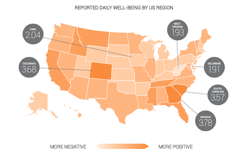 Brandwatch Twitter Happiness Regional Analysis